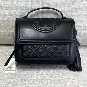 TORY BURCH Fleming Satchel Black